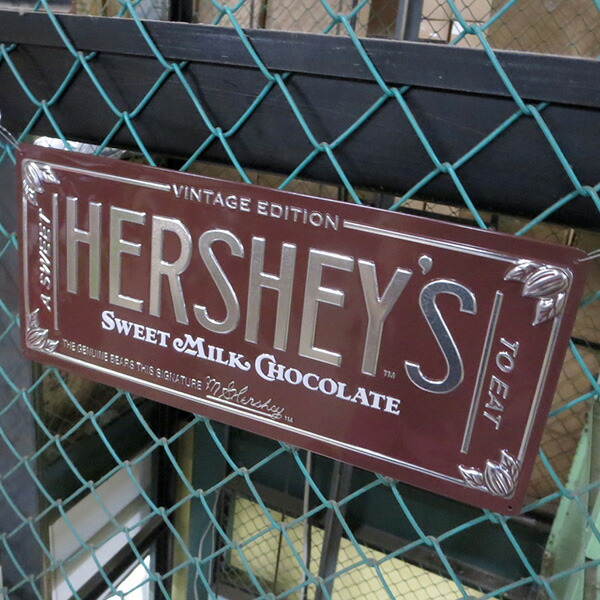 楽天市場】ハーシーズ チョコレート ブリキ看板 HERSHEY'S BAR