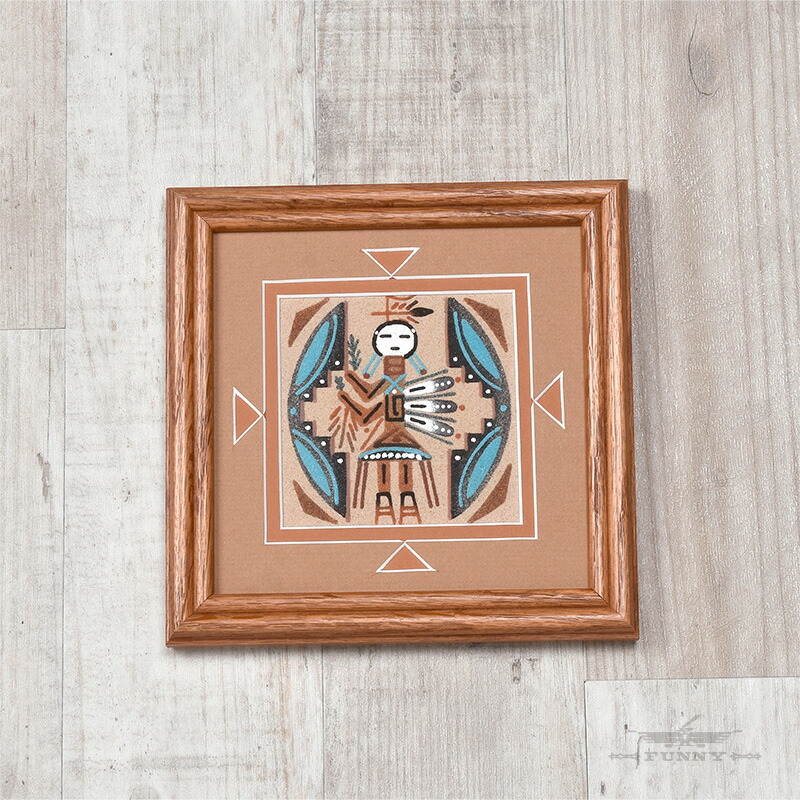 楽天市場】【FUNNY公式ストア】 ナバホ族 サンドペイント スクエア