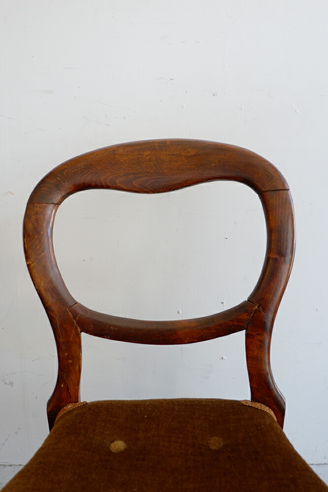 楽天市場】【中古】アンティーク バルーンバックチェア チェア