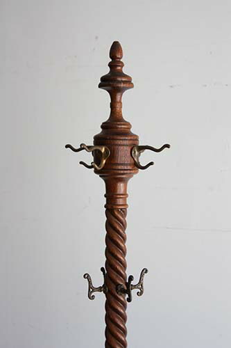 楽天市場】【中古】アンティーク コートスタンド｜木製 ポールスタンド