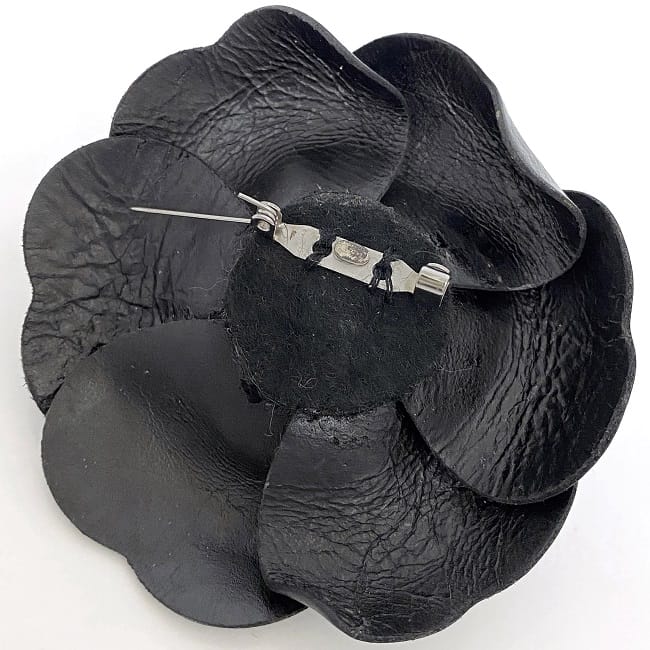 楽天市場】【送料無料】 シャネル コサージュ ブラック カメリア 美品