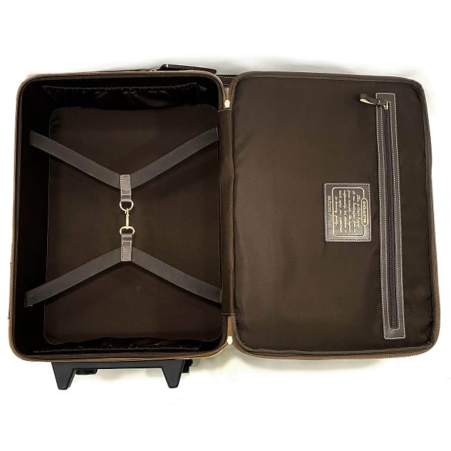 楽天市場】【送料無料】 コーチ キャリーケース ベージュ ブラウン