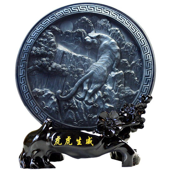 楽天市場】NO-28 【送料無料】風水の高級3D立体彫刻□四神・白虎□金