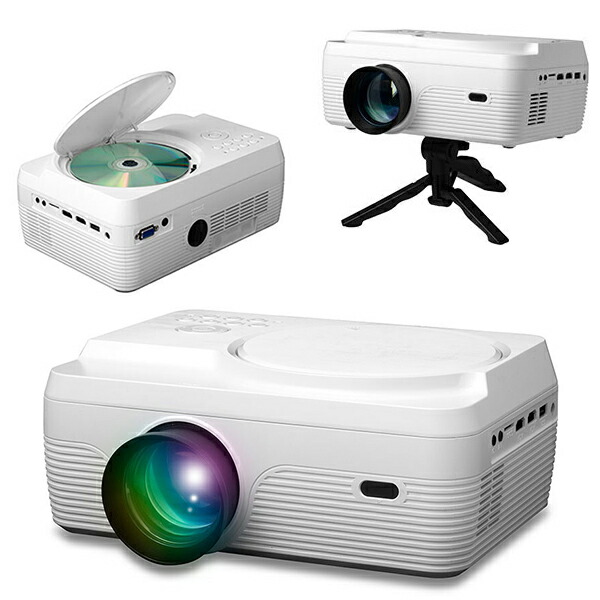 楽天市場】DVDプロジェクター DVD再生 大画面投影 台形補正機能 高輝度