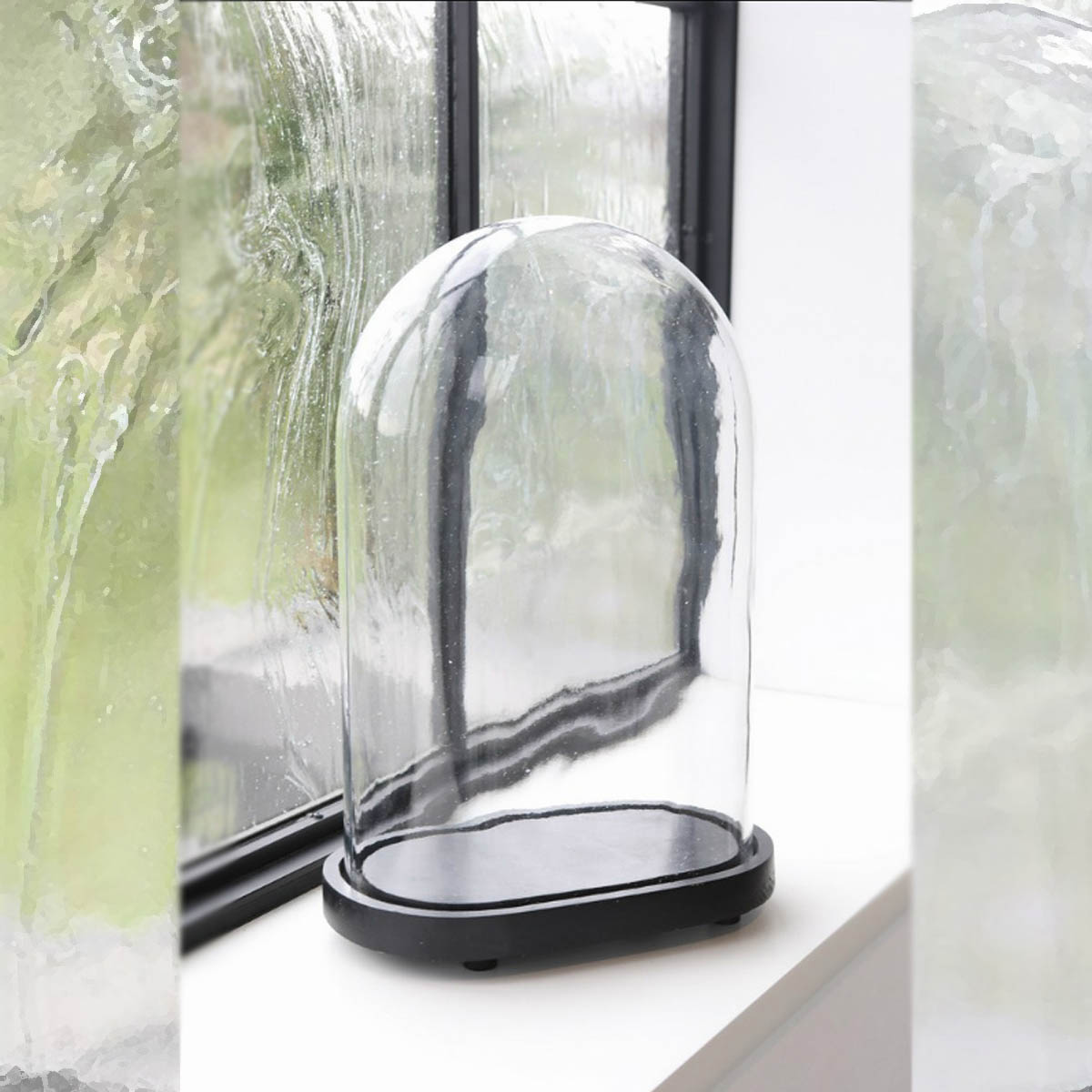 扇風機台付きガラスドーム ガラスケース ショーケース オブジェ 古道具