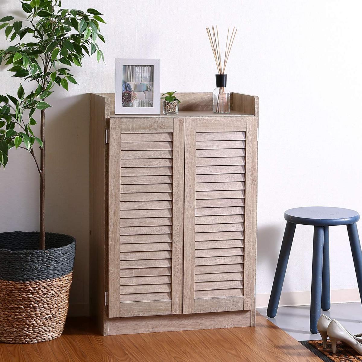 楽天市場】【i】不二貿易 シューズラック シューズボックス ホワイト