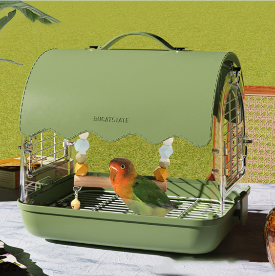 チカアクリルバードキャリー鳥かごキャリーケースキャリーバッグ