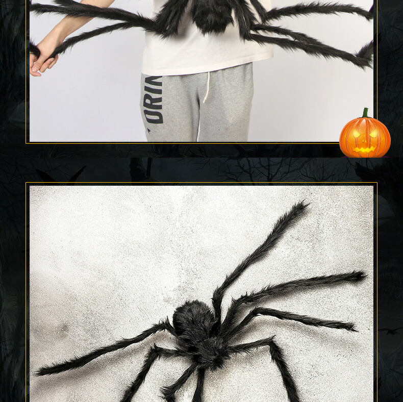 クモ型フィギュア 黒・紫 装飾帽子付き クモ型フィギュア 黒・紫 装飾