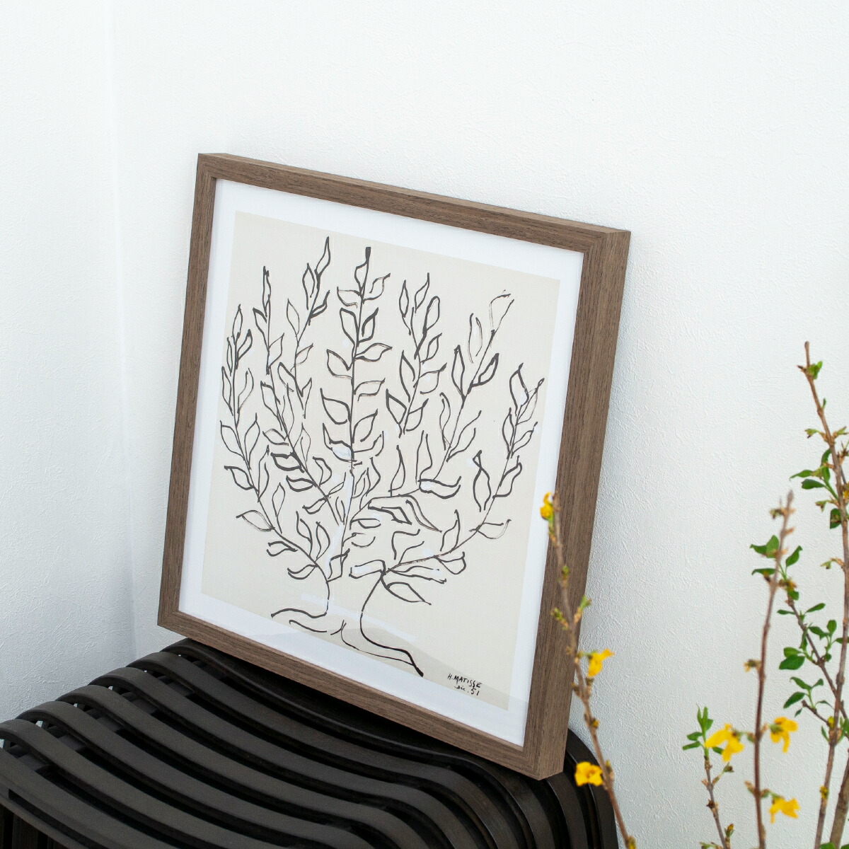 Matisse リーフデザイン 大判絵画 70×70cm Matisse リーフデザイン