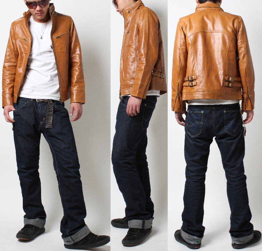 フリーダム ライダース ジャケット シングル バッファロー レザー 古着