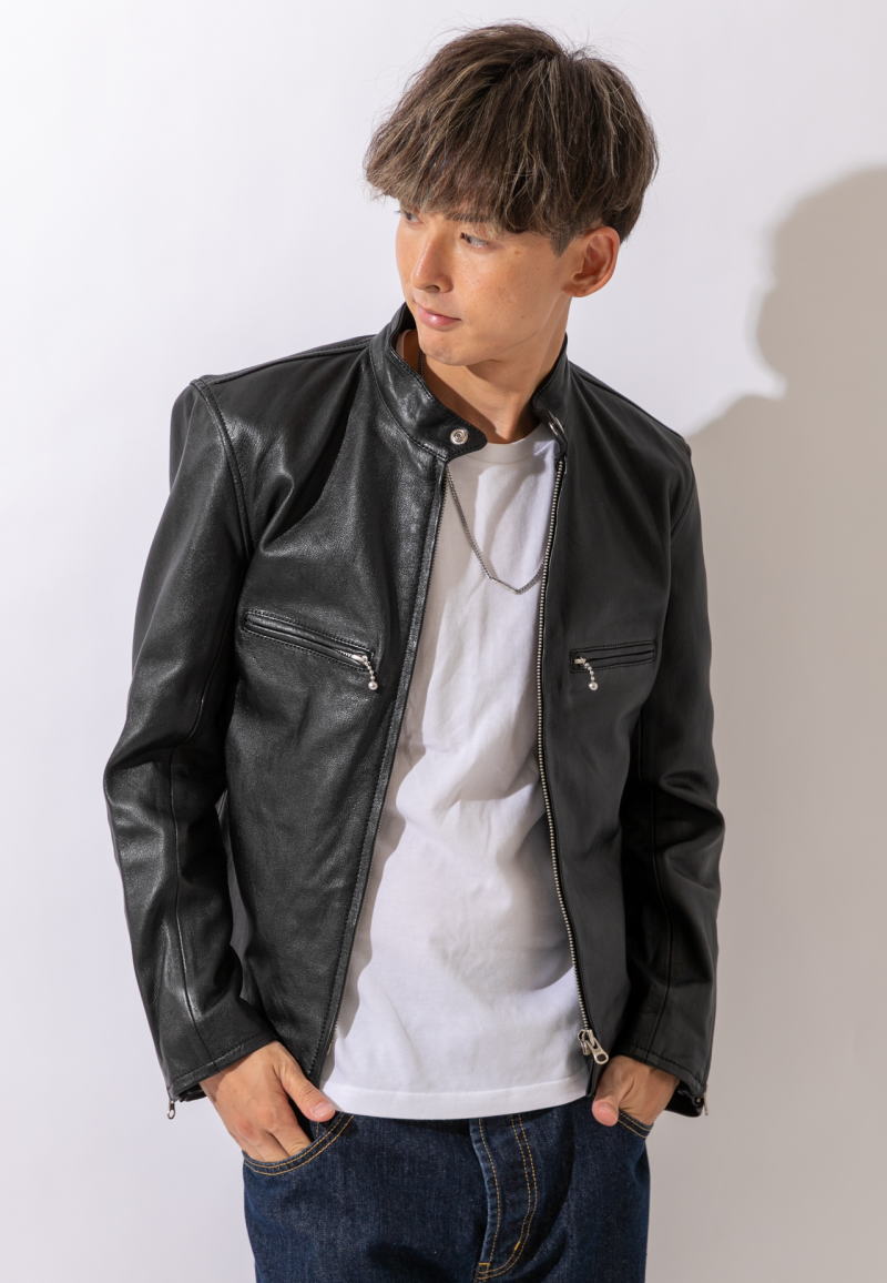 楽天市場】フリーダムレザー レザージャケット ゴートレザー