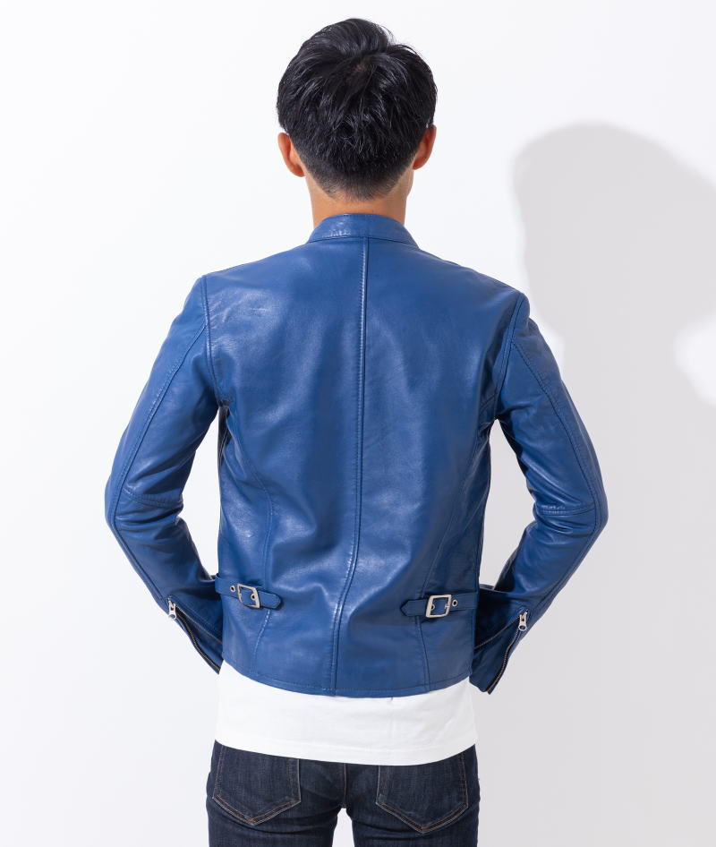 楽天市場】ラムレザー 革ジャン メンズ シングルライダース レザー