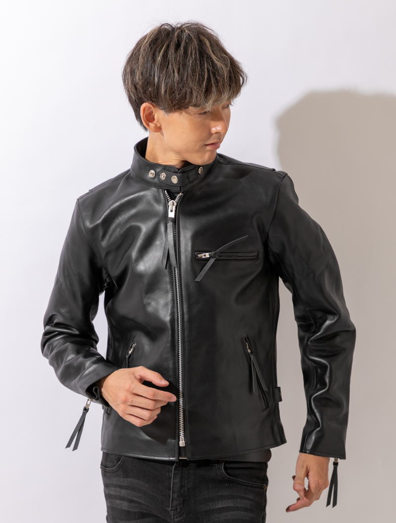 フリーダム シングルライダースジャケット バイクウェア メンズ 牛革