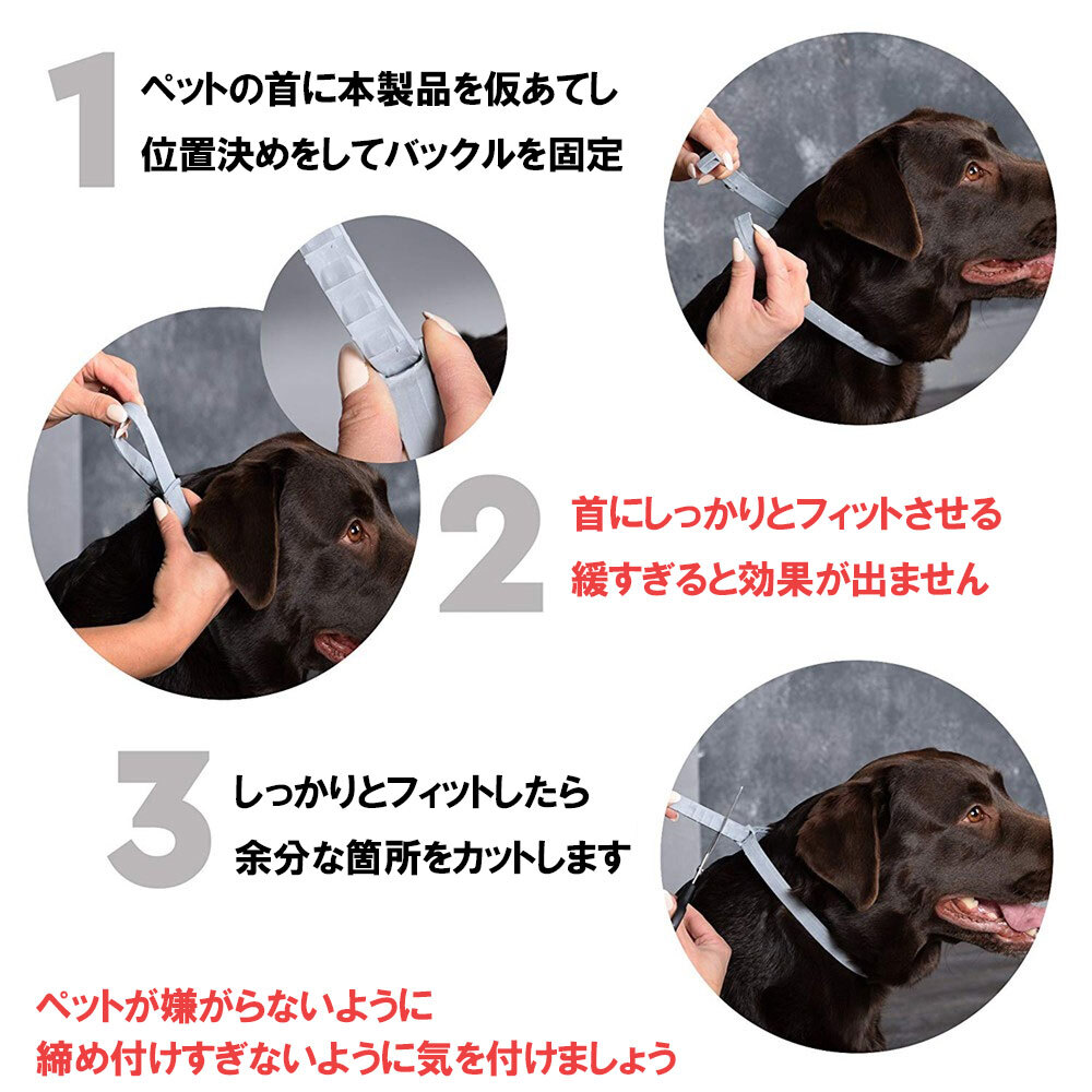 楽天市場】ノミ取り首輪 蚊よけ ペット用 効果8ヵ月 猫用 犬用 ペット