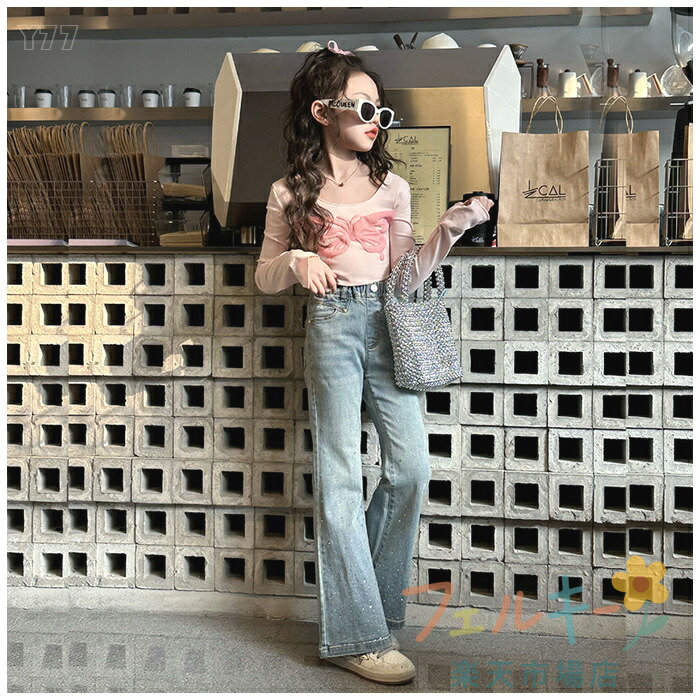 楽天市場】【☆店内全品対象クーポン有】 韓国子供服 女の子 デニム