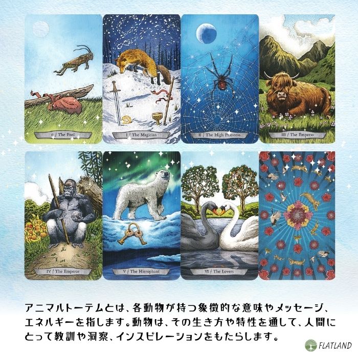 ANIMAL TAROT CARDS アニマルタロットカード 日本語解説書付き 日本語