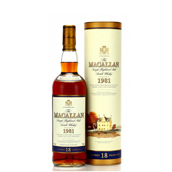楽天市場】Macallan 1981 18 Year Old / マッカラン 1981 18年 : Fine