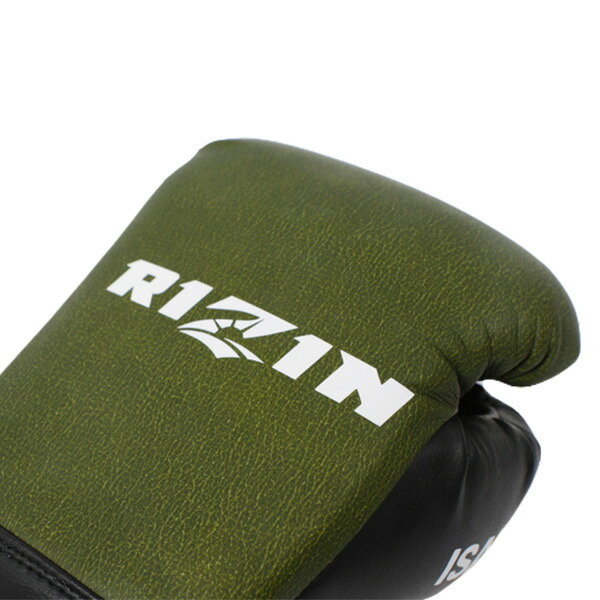 RIZIN ISAMI オープンフィンガーグローブ オリーブグリーンSサイズ