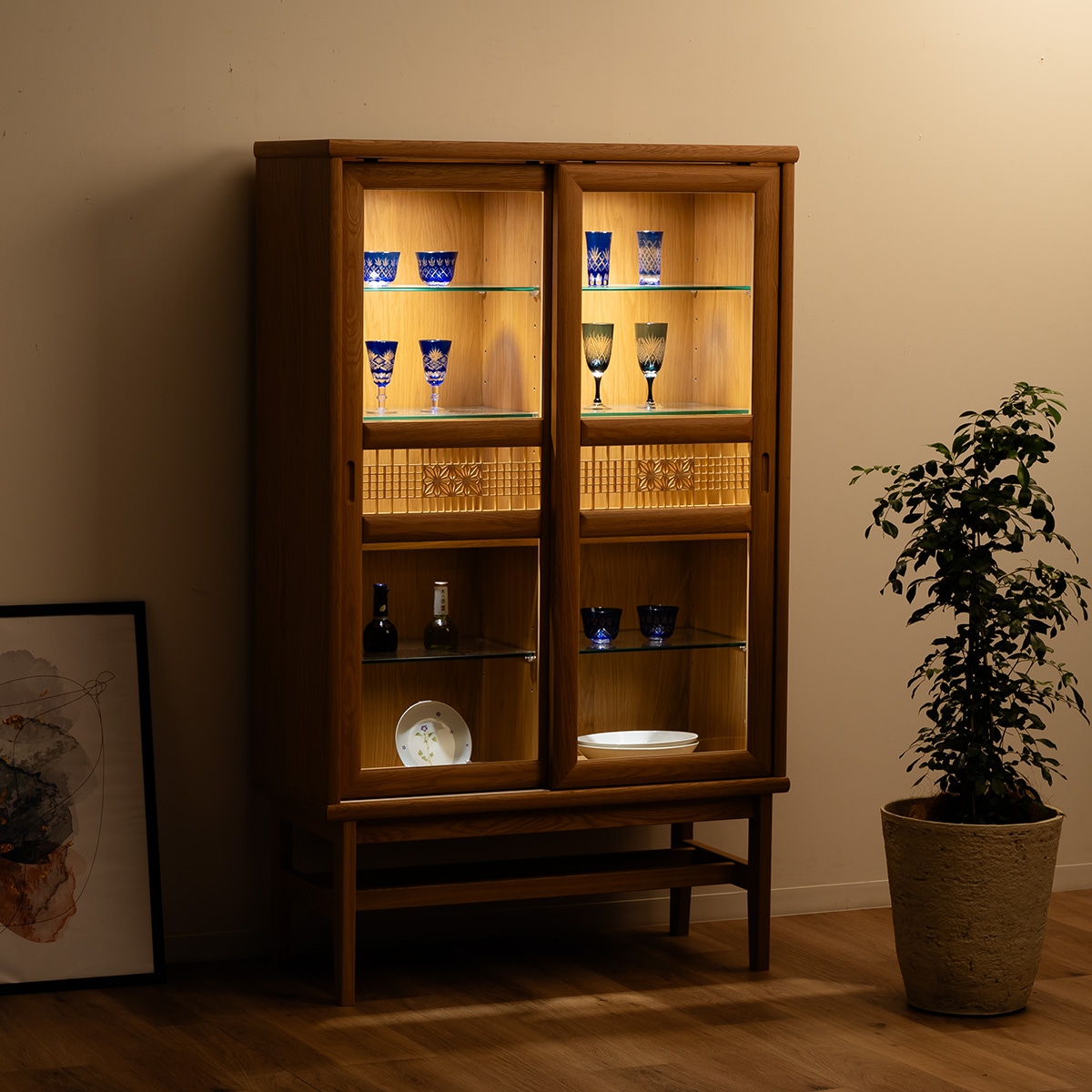 楽天市場】コレクションケース コレクションボード キャビネット 幅95