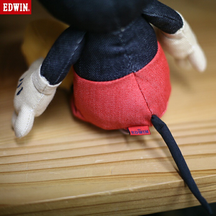 楽天市場】EDWIN☆Disney コラボ ミッキーマウス ぬいぐるみ QNAK10-65