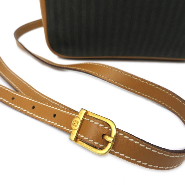 楽天市場】FENDI / フェンディ ペカン柄 キャンバス×レザー ショルダー