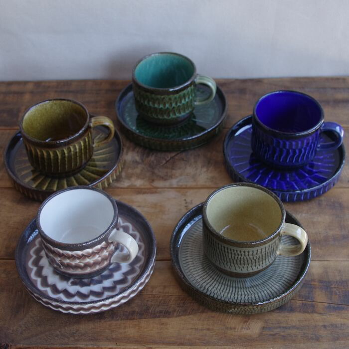 青緑色の花模様の陶器カップ 楽天市場】花柄（カラーブルー・テイスト