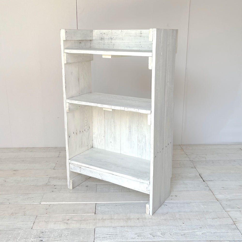 楽天市場】cafemoku オープンシェルフ ホワイト 幅60cm 薄型 背板付き