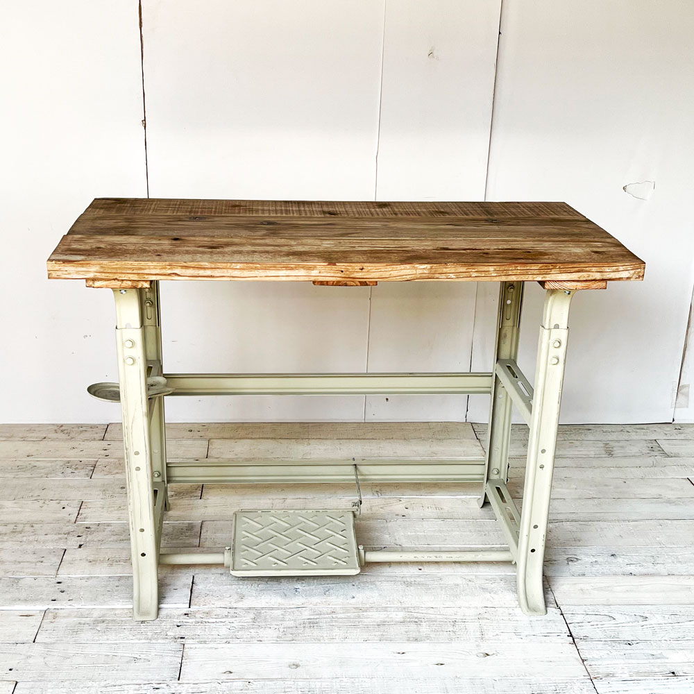 アンティーク【FUKUSUKE】福助 足踏みミシン サイドテーブル デスク