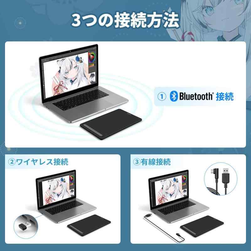 XPPen ペンタブ 板タブ 8x5インチ X3チップ搭載ペン付 傾き検知 ペン