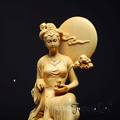 楽天市場】色：嫦娥 繁樓藝雕 月の神 嫦娥 置物 木彫り 中秋 天女像