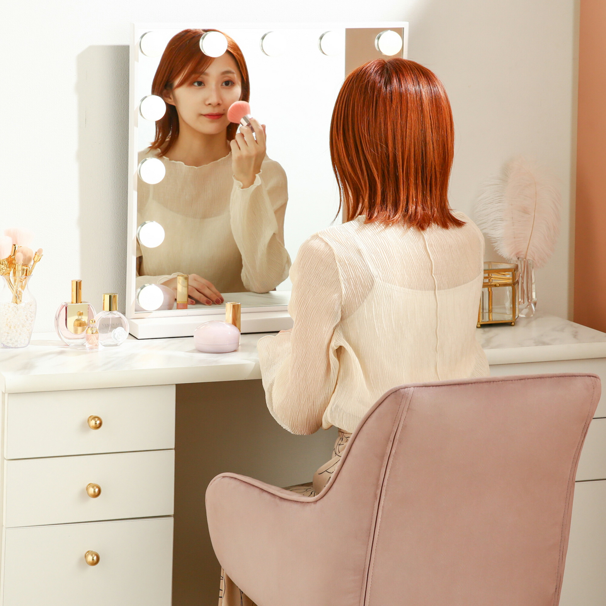 francfranc エルドラド コスメデスク 女優ミラーセット フランフラン