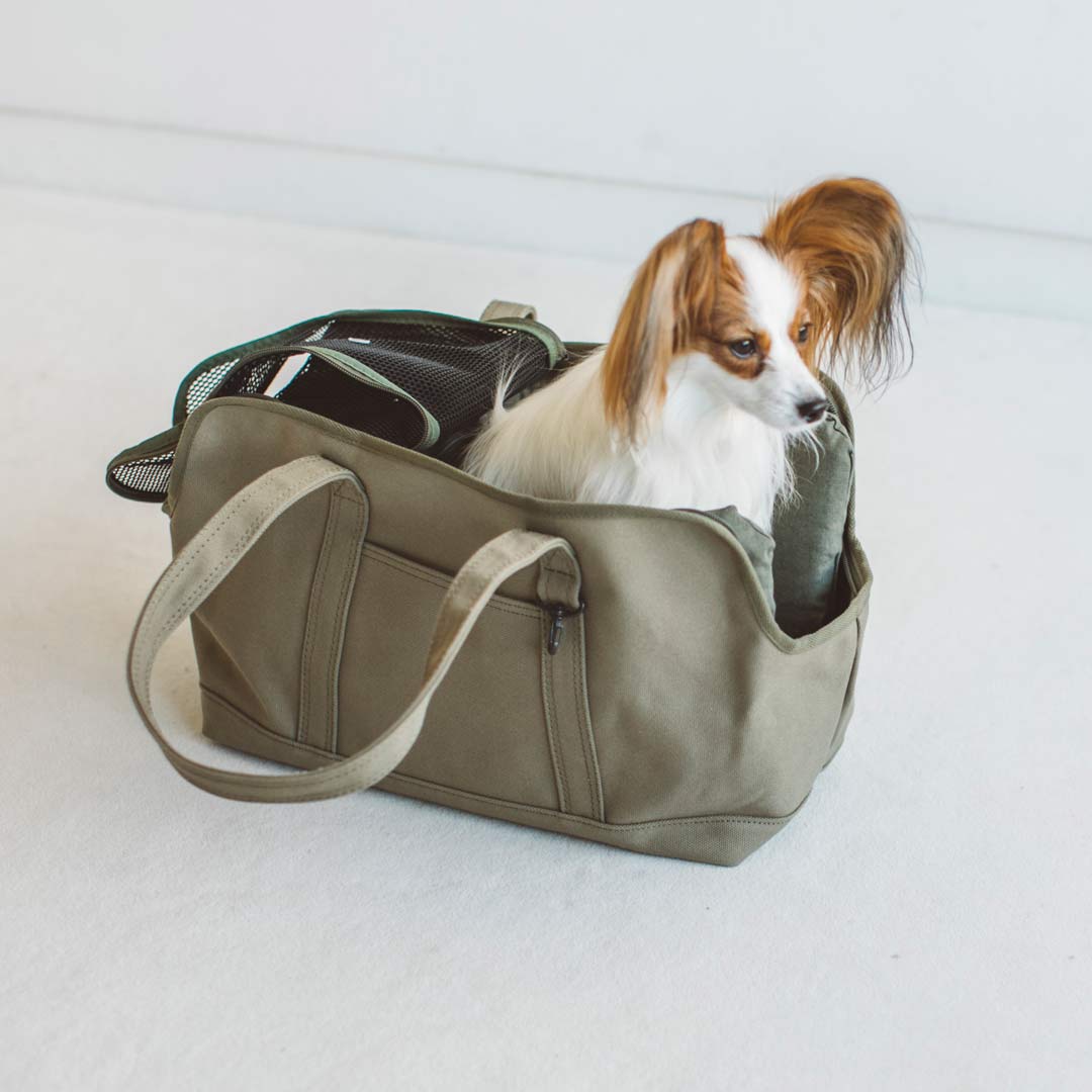 free stitch スクエアトート グレー Mサイズ ペット用キャリーバッグ
