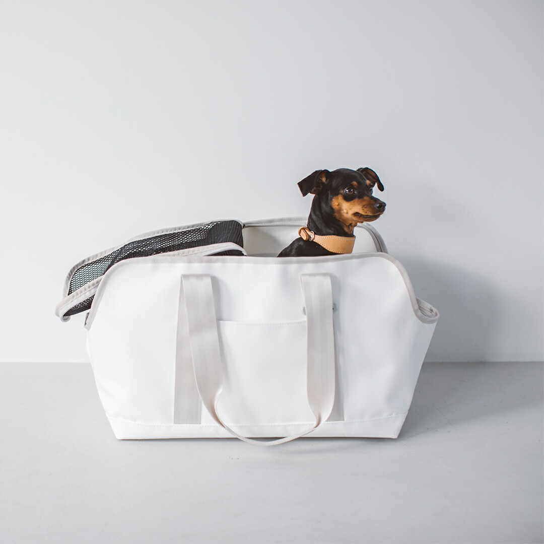 free stitch スクエアトート グレー Mサイズ ペット用キャリーバッグ