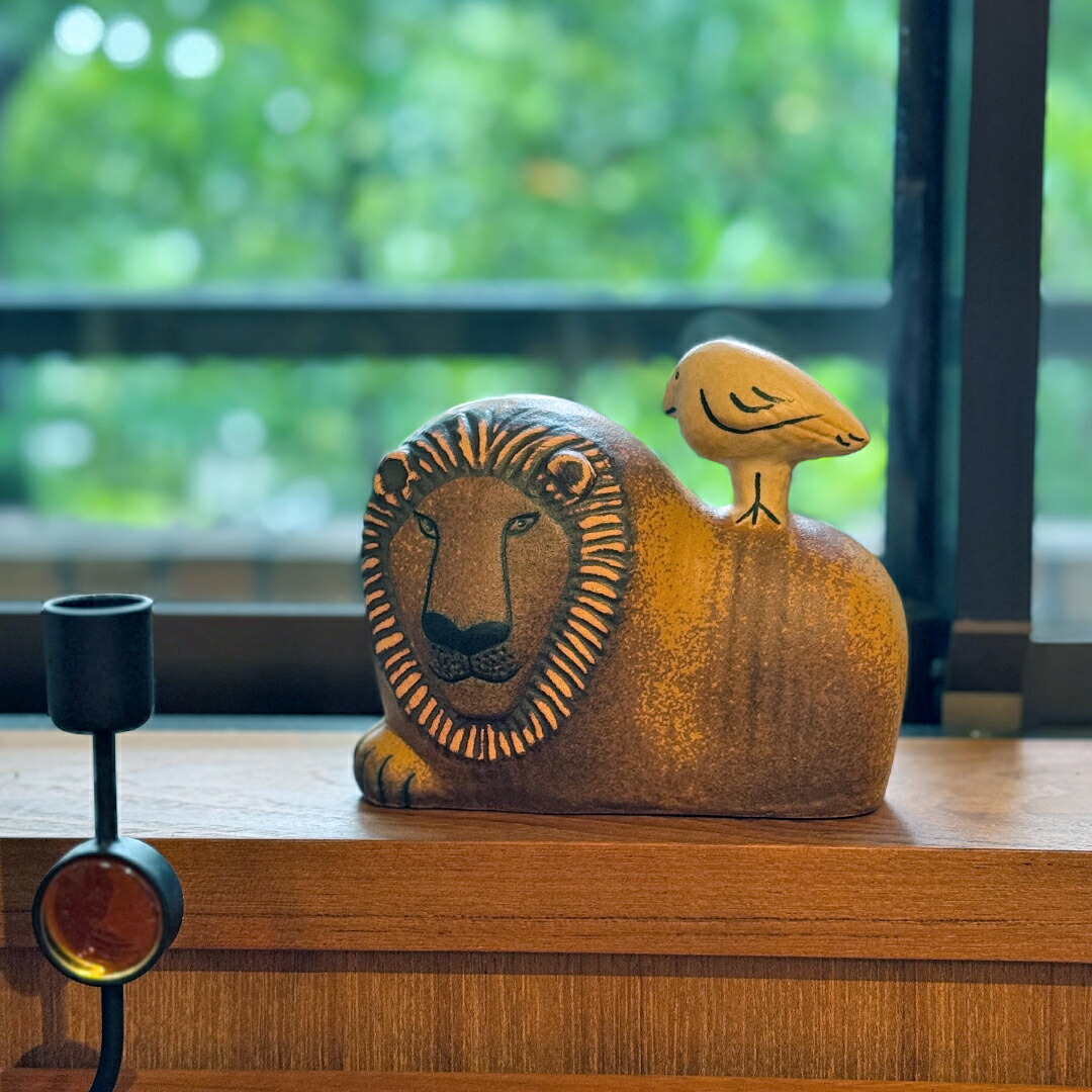 リサ ラーソン ライオンの顔 陶器製フィギュア リサ ラーソン ライオン