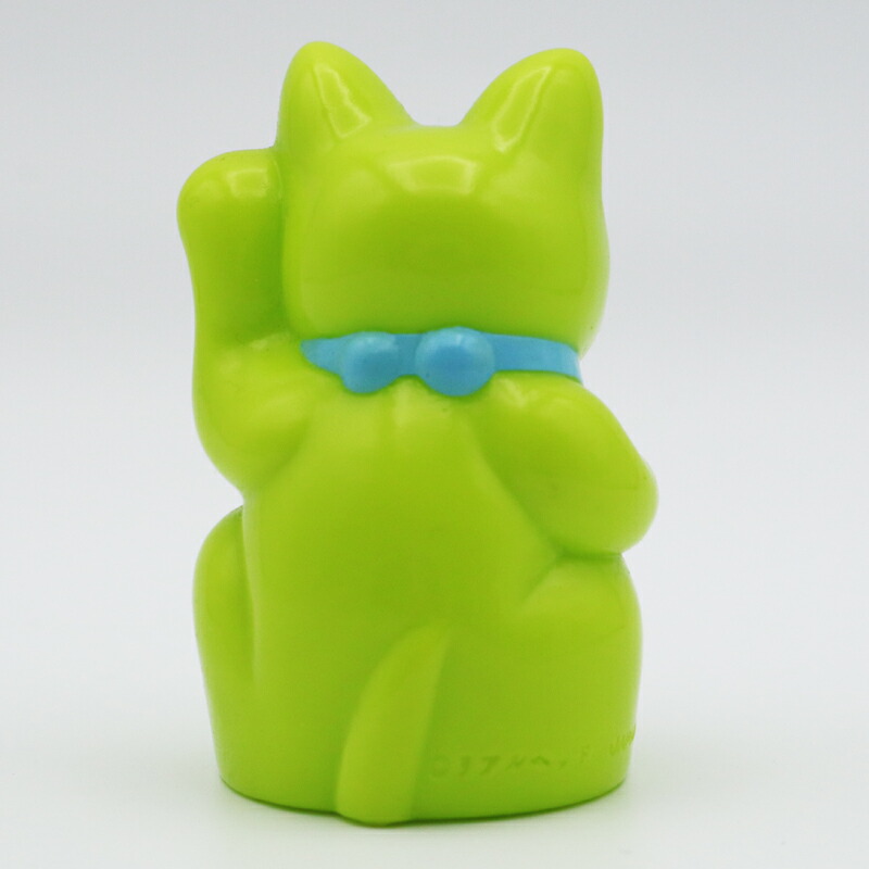 REAL HEAD フォーチュンキャット ベイビー ソフビ 黄色成型 招き猫 真