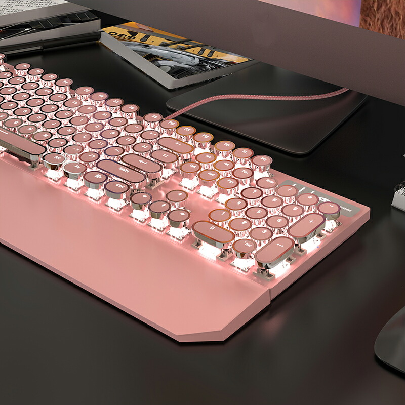 MAGEGEE フルサイズキーボード ピンク・グレー MAGEGEE フルサイズ