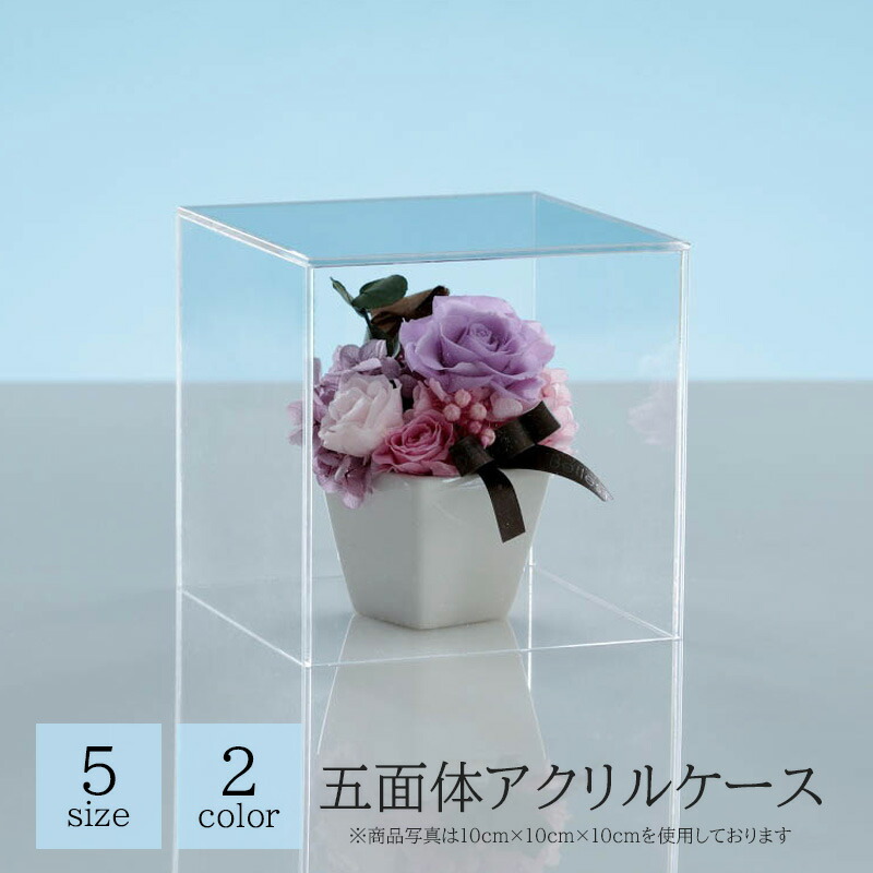 楽天市場】アクリルケース カバー 紫外線軽減 劣化軽減 五面体 5面体