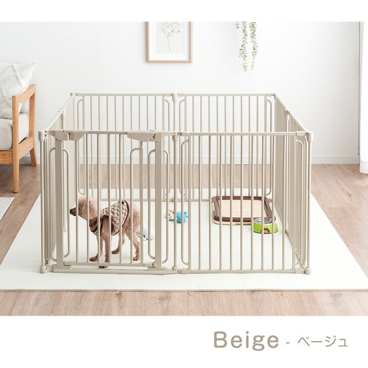 楽天市場】【脱走防止モデル】 小型犬も脱走しにくい ペットサークル 6