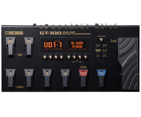 一部動作不良】 BOSS GT-100 エフェクトプロセッサー 一部動作不良