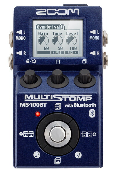 楽天市場】ZOOM MS-100BT Multi Stomp 新品 マルチエフェクター[ズーム