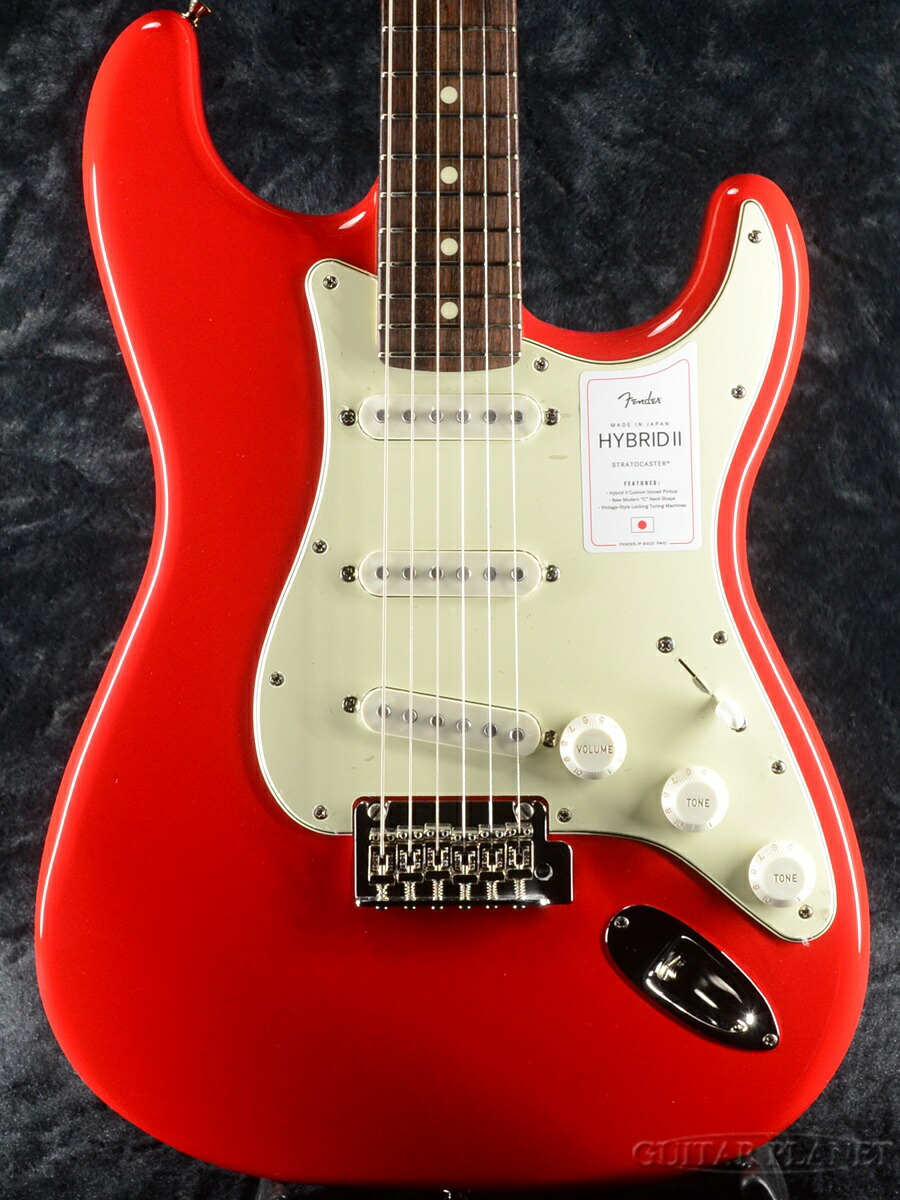 楽天市場】Fender Made In Japan Hybrid II Stratocaster -Modena Red