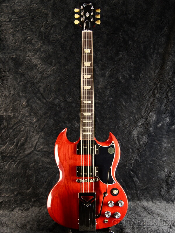 レッドエレキギター ヴィンテージ風