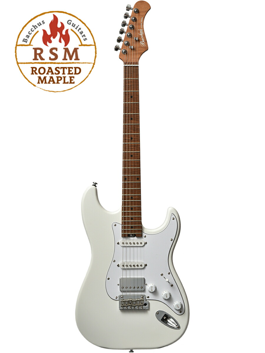 ギター バッカス オールドホワイト 【Bacchus】ストラトキャスター 白