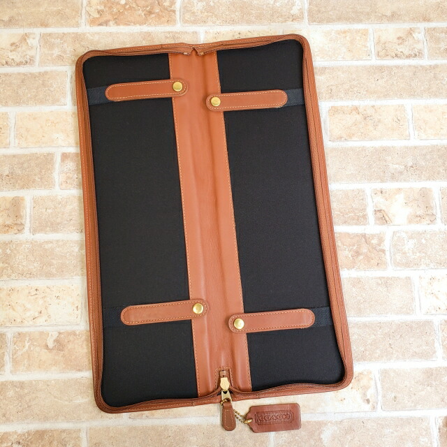 楽天市場】【中古品】オールドコーチ レザー ネクタイケース 2本収納