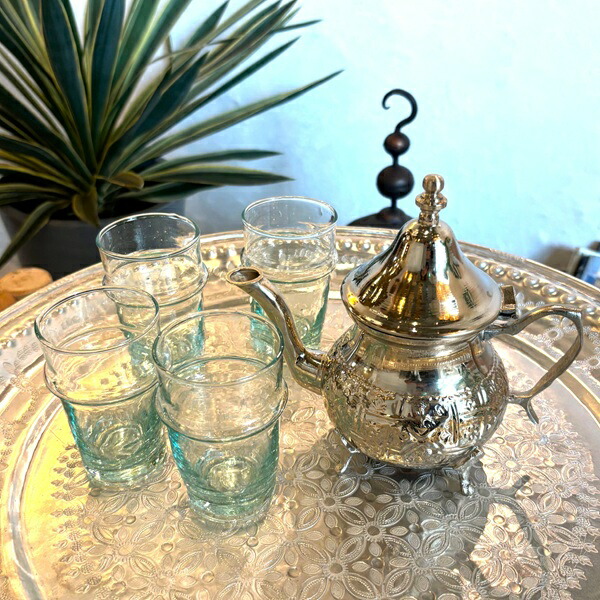 本革、収納箱入りモロッコティーセット 本革、収納箱入りモロッコ