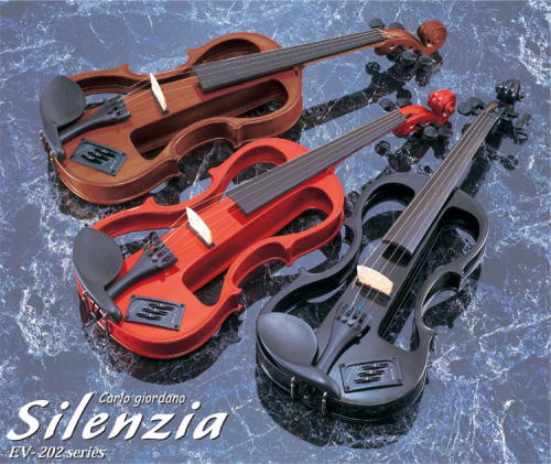 カルロジョルダーノ エレキバイオリン ケース弓付き cv-210e 顎当て