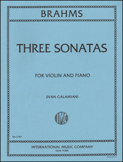 ブラームス「バイオリンソナタ第2番」の楽譜 ブラームス「バイオリン
