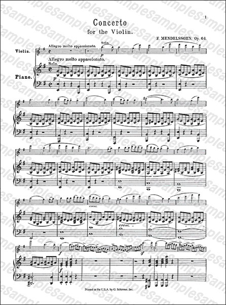 楽天市場】楽譜 メンデルスゾーン/ヴァイオリン協奏曲 ホ短調 作品64