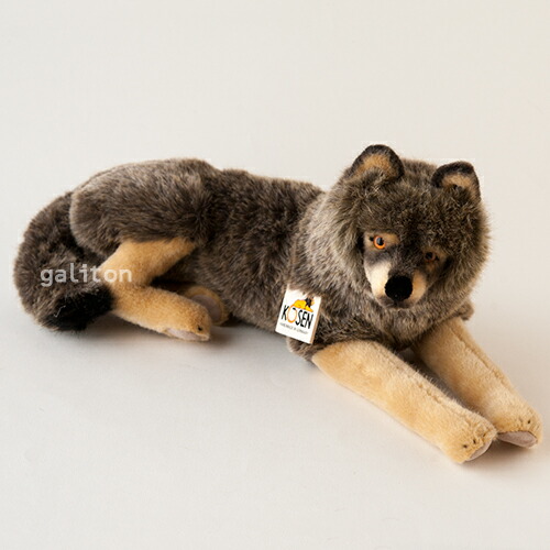 楽天市場】ケーセン Koesen ぬいぐるみ オオカミ 伏せ : 木のおもちゃ