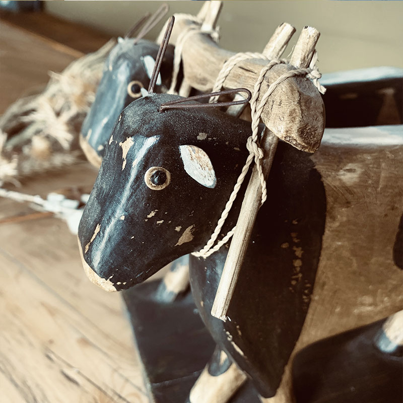 楽天市場】ウッドカービング オックス #1 (ウォーク) 【木彫り 手作り